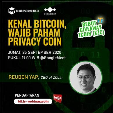 Webinar Gratis: Kenal Bitcoin, Wajib Paham Privacy Coin