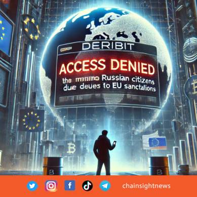 Deribit Blokir Warga Negara Rusia Akibat Sanksi Uni Eropa