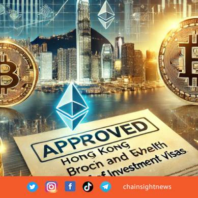Hong Kong Izinkan Bitcoin dan Ethereum sebagai Bukti Aset untuk Visa Investasi