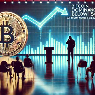 Dominasi Bitcoin Turun di Bawah 50% saat Trump Umumkan Rencana Cadangan Kripto