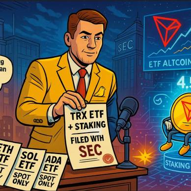 Canary Capital Ajukan ETF TRX dengan Fitur Staking, Langkah Unik di Tengah Tren Altcoin