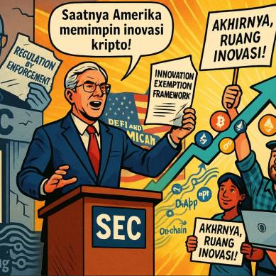SEC Pertimbangkan Skema Pengecualian Inovasi untuk Dorong Produk Kripto Onchain di AS