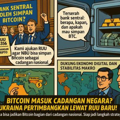 Ukraina Ajukan RUU Cadangan Aset Kripto, Bitcoin Berpotensi Masuk Daftar Resmi Bank Sentral