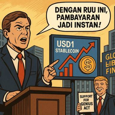 Senat AS Sahkan RUU Stablecoin GENIUS dengan Dukungan Mayoritas