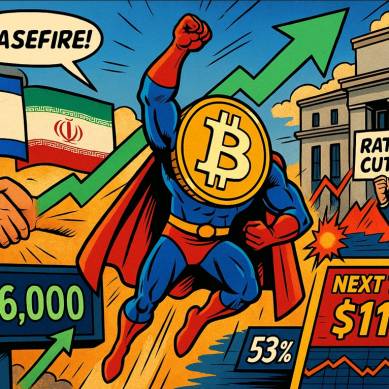 Bitcoin Naik Lagi ke $106.000 di Tengah Gencatan Senjata Timur Tengah dan Spekulasi Pemangkasan Suku Bunga