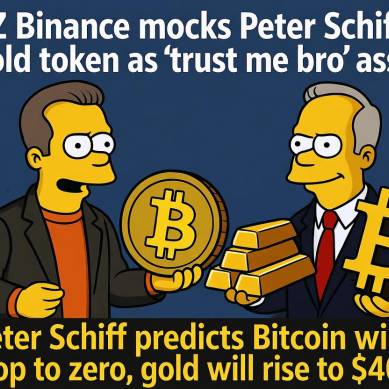 CZ Sindir Token Emas Peter Schiff: “Aset ‘Trust Me Bro’ yang Tak Benar-Benar On-Chain”
