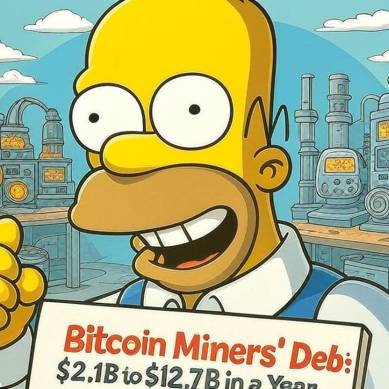 Utang Penambang Bitcoin Naik 500 Persen Saat Mereka Berebut Kekuatan Hashrate dan AI