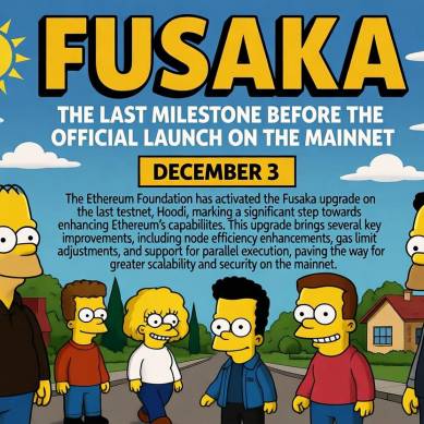 Upgrade Ethereum “Fusaka” Siap Rilis di Mainnet Desember, Bawa Peningkatan Skalabilitas dan Keamanan